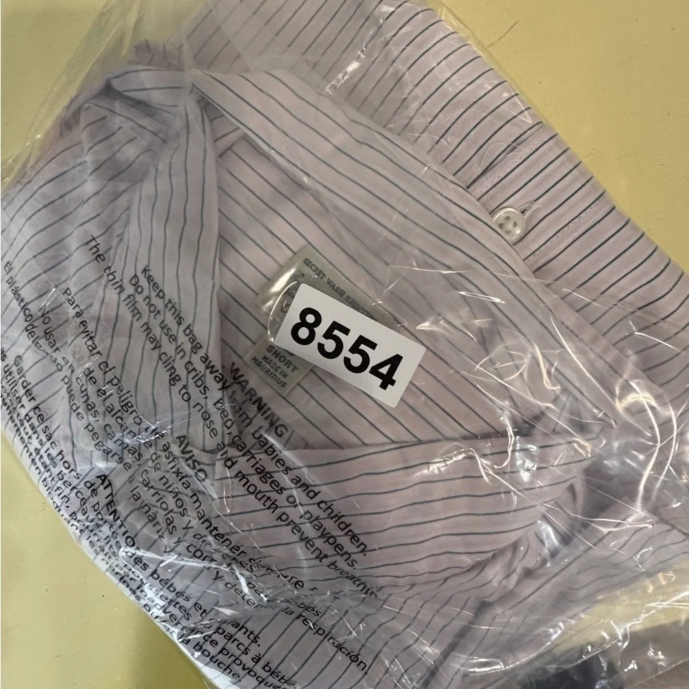 NWT J. Crew Men's Large Slim Untucked Short Purple Striped Casual Shirt - Picture 10 of 10